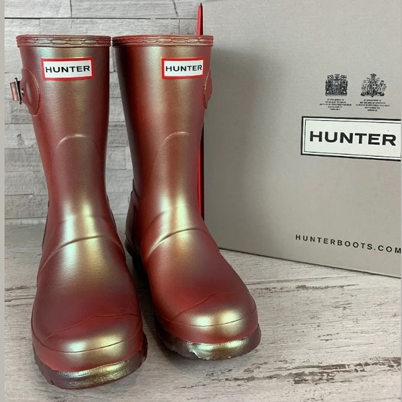 hunter boots carousel orange